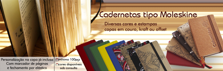 Cadernos | Cadernetas tipo Moleskine